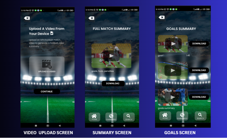 AI Football Match Summary Generator screen 1