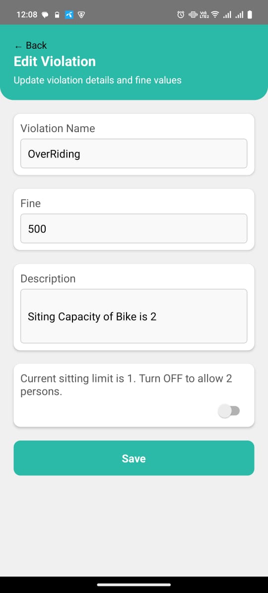 AI Motorbike Safety Violation Detection System screen 12