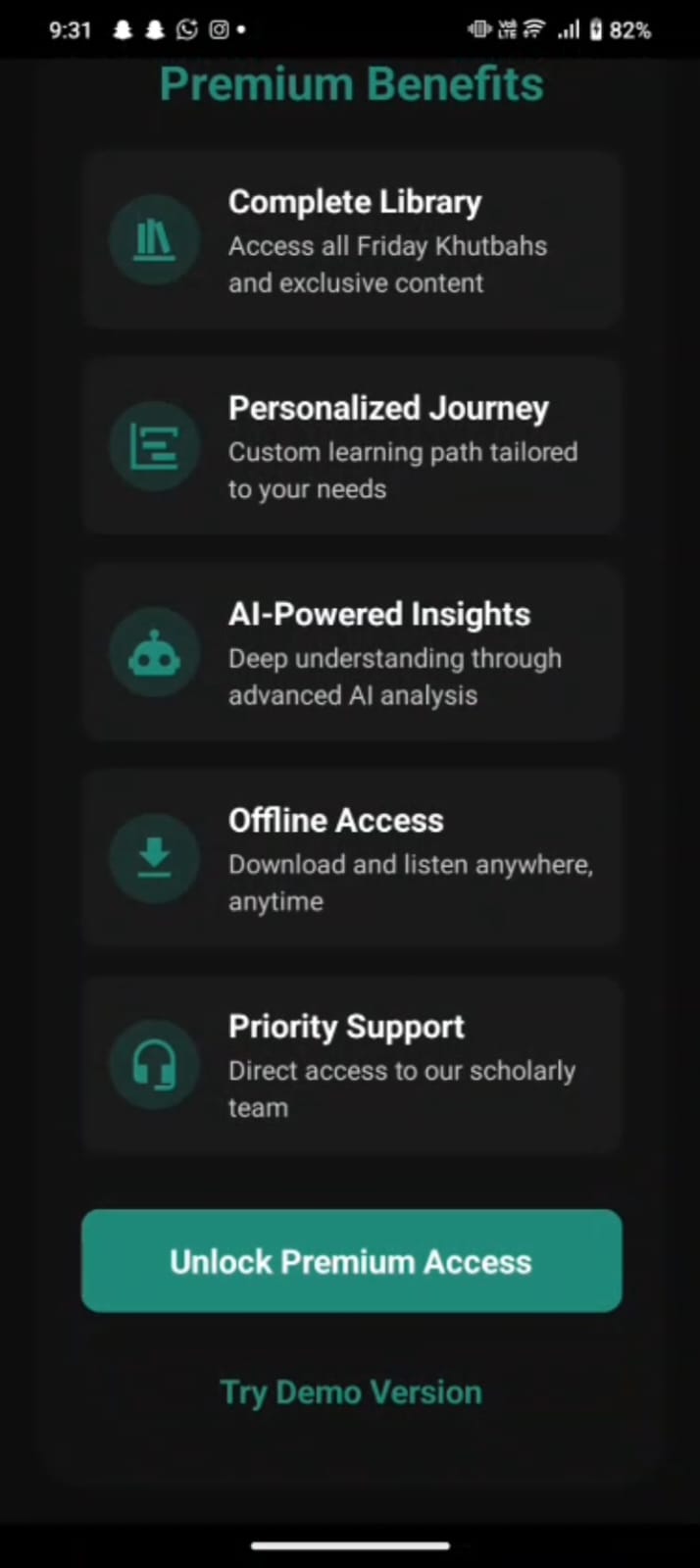 AI Khutba Summary Generator screen 2