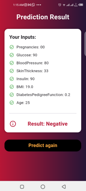 Disease Outbreak Prediction screen 10