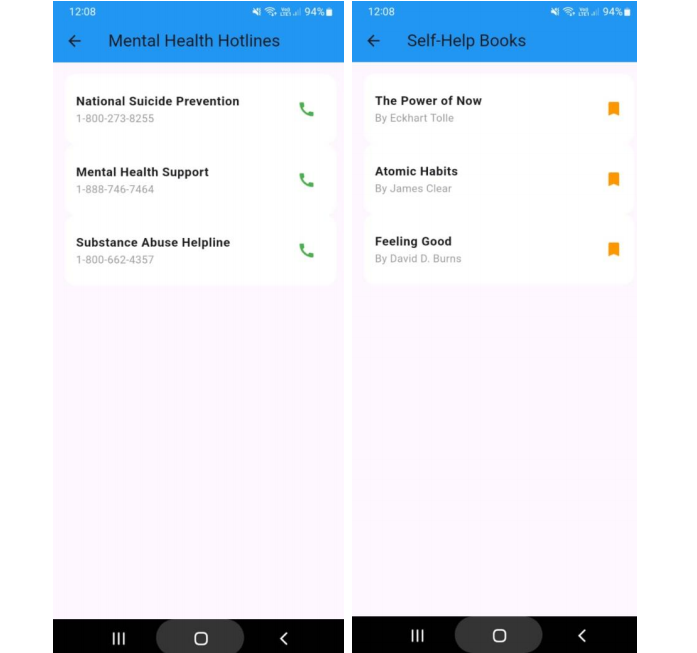 AI Chatbot for Mental Health Support screen 8